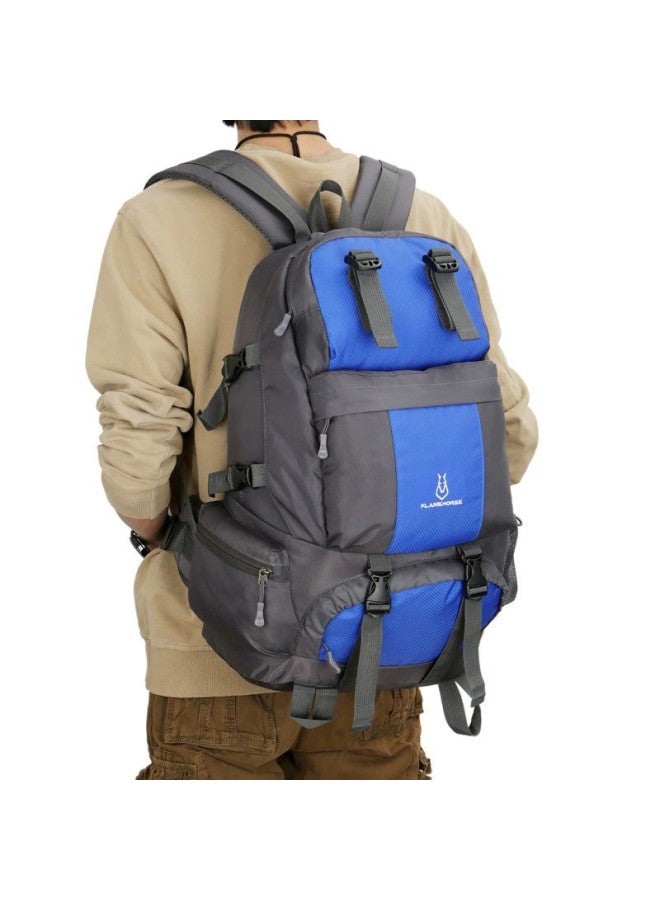 Mountaineering Hiking Outdoor Large Capacity Backpack Camping Travel Luggage Storage Backpack-Color:Orange-Capacity:20-35L - Image 3